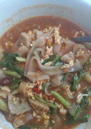 Foto resep Kwetiaw kuah pedas