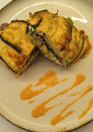 Una foto de Sándwich de berenjena (keto)