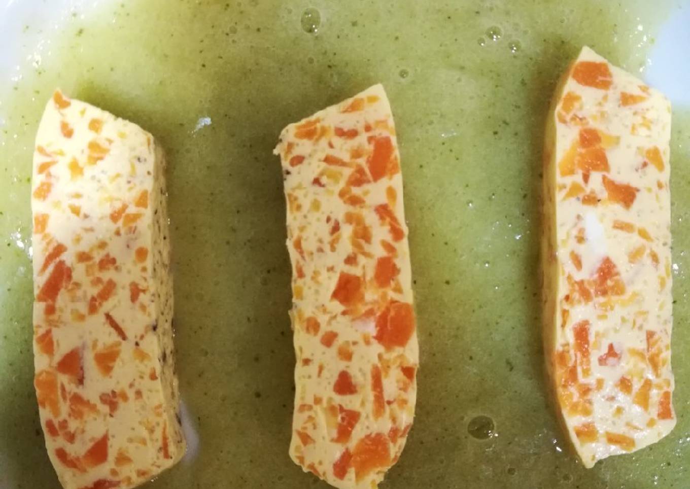 Pastel de Calabaza con crema de calabacín