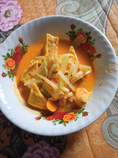Foto resep Sayur labu wortel tahu bumbu lodeh