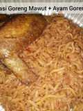 87. Nasi Goreng Mawut + Ayam Goreng