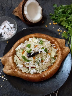 A picture of Coconut rice in 10 minutes.