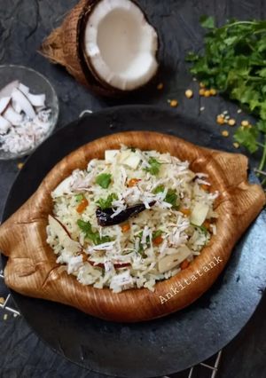 A picture of Coconut rice in 10 minutes.