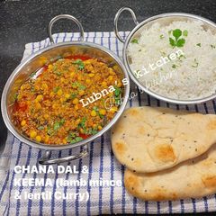 A picture of CHANA DAL & KEEMA CURRY: (Lamb mince & Lentil Curry):.
