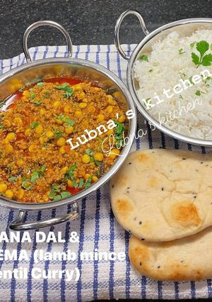 A picture of CHANA DAL & KEEMA CURRY: (Lamb mince & Lentil Curry):.