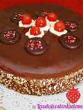 Tarta de crema y chocolate