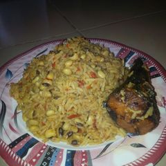 A picture of Jollof rice.