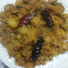 A picture of Aloo chokha.