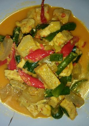 Foto resep Kikil Tempe Kacang Panjang Kuah Santan