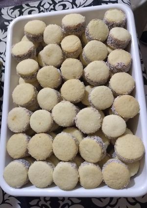 Una foto de Alfajores de maizena de la receta original