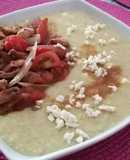 Guiso de quinua con saltado de pollo