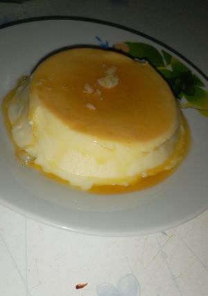 A picture of My home made cream caramel.