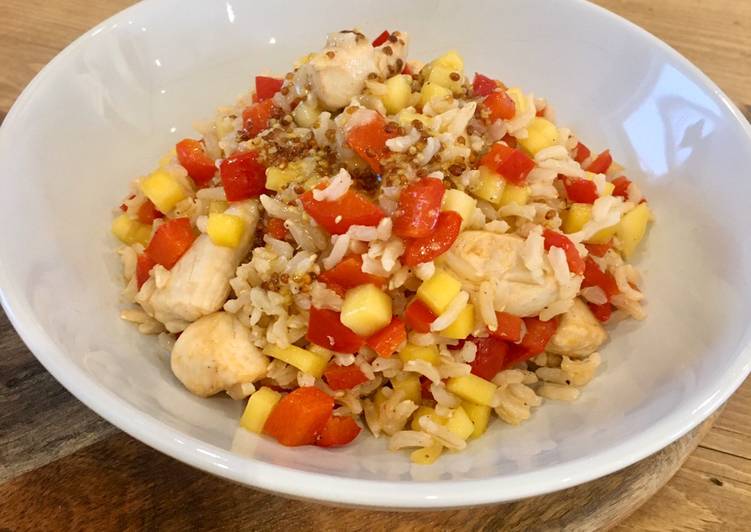 How to Prepare Award-winning Mango Chicken Rice with a Honey &amp; Mustard Dressing