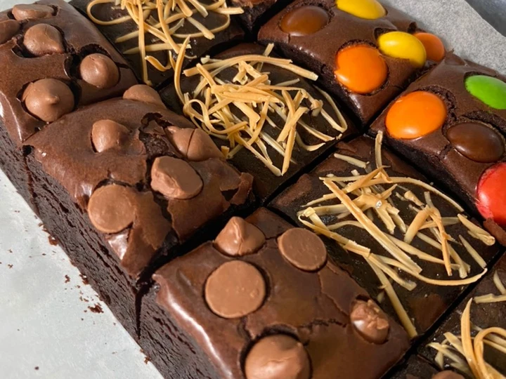 Langkah Gampang Membikin Resep Shiny Crust Fudgy Brownies yang Bisa Manjain Lidah Anti Ribet, Sempurna