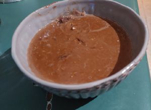 Una foto de Porridge proteico de chocolate