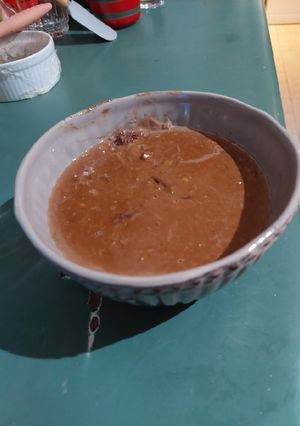 Una foto de Porridge proteico de chocolate