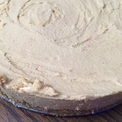 A picture of No bake Peanut Butter cheese cake.