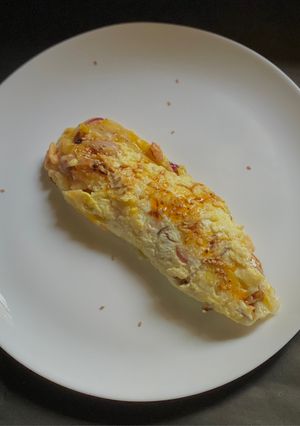 A picture of 5 Mins Rice Paper Omelette in Filipino Style.