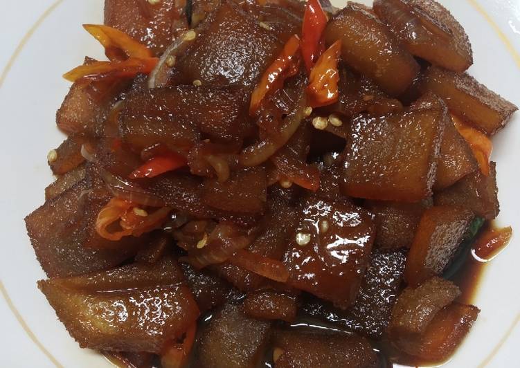 Easiest Way to Make Tasty Kikil Pedas Manis