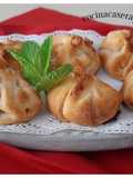 Saquitos de pera y queso azul