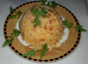 صورة لوصفة رز ببندورة 🍅🍚
