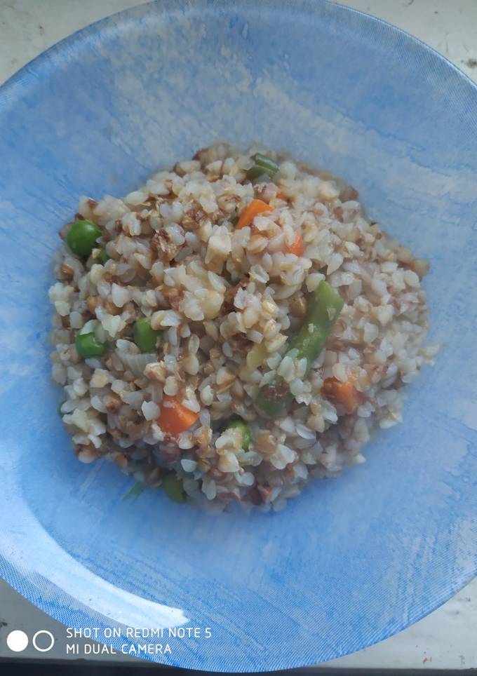 Гречка с овощами