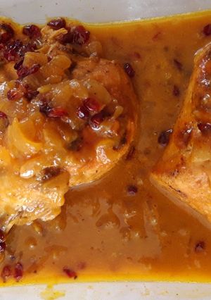 عکسی از دستور مرغ پرتقالی