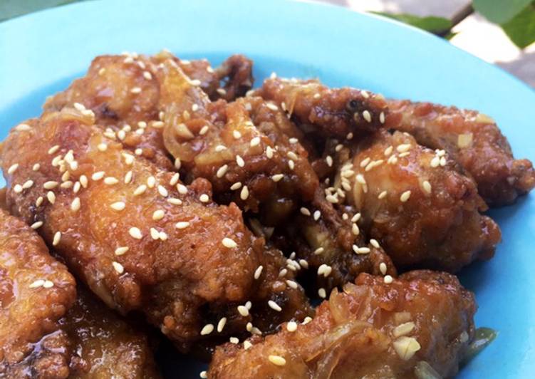 Resep Suwon Galbi Fried Chicken (Ayam Goreng Film Extreme Job) yang Enak