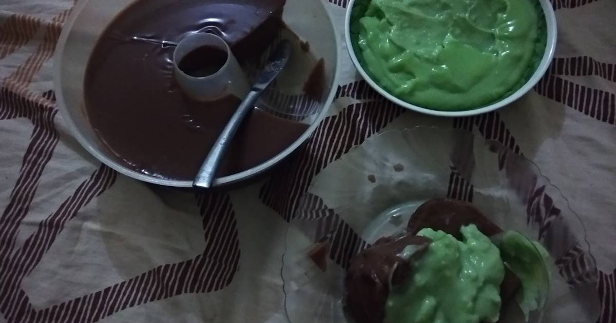 Resep Puding chocolatos vla matcha oleh YulianaFull Cookpad