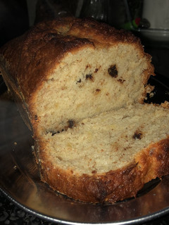 Una foto de Budín de banana y chispas de chocolate