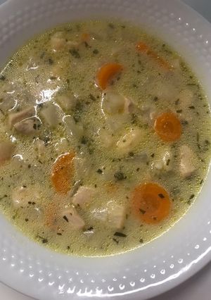 Tárkonyos csirkeraguleves recept fotója
