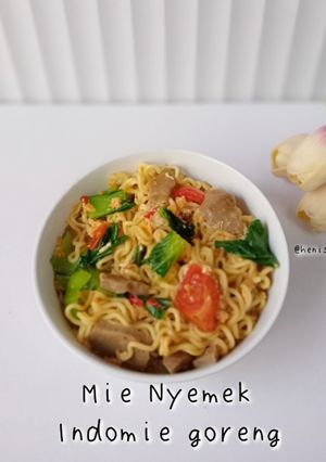 Foto resep Mie nyemek Indomie goreng