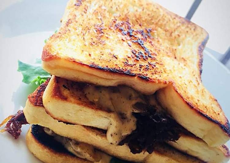 Steps to Prepare Any-night-of-the-week #SandwishContest. #LagosState Toasted Shredded Beef Sandwish