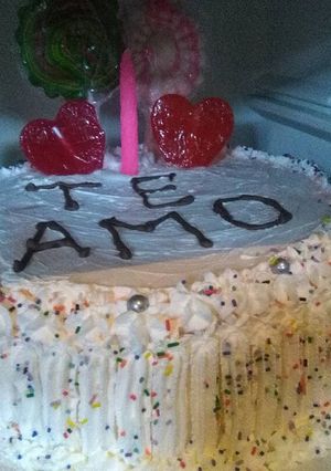 Una foto de Torta para enamorados
