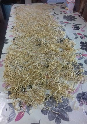 Una foto de Fideos caseros (pasta al huevo)