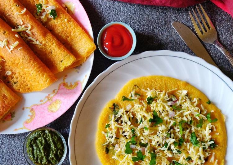 Easiest Way to Prepare Yummy Stuffed Moong Dal Cheela