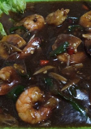 Foto resep Udang Saos Padang