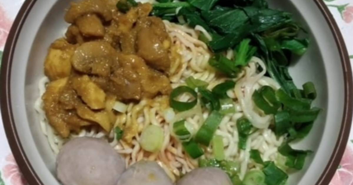 Resep Mie Ayam Bakso Ala Rumahan Oleh Ajengs La Cuisine 🥘🥗 Cookpad