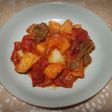Pommes de terre au poivron sauce piquante 🍴