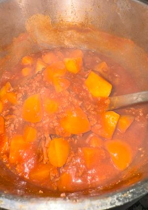 Foto de Carne picada com batatas