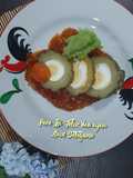 Pare Isi Telur dan Ayam Saus Bolognese