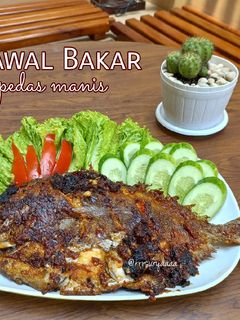 Foto resep Bawal Bakar Pedas Manis