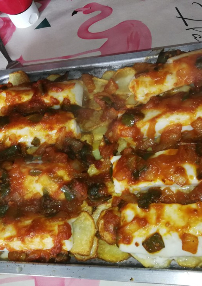 Una foto de Merluza al horno