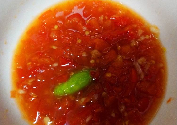 Resep Sambal asem manis Thailand Anti Gagal