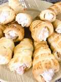 Cones folhados de salmão