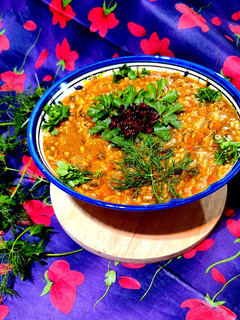 عکسی از دستور سوپ بلغور و عدس🍲