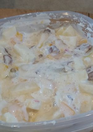 Una foto de Ensalada de manzana 😜