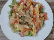 Gambar saos chicken caesar salad
