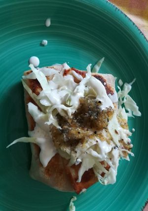 Una foto de Burritos de pierna de cerdo y frijoles