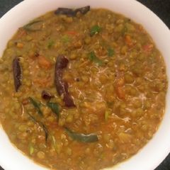 Green moong dal curry A picture of Green moong dal curry.